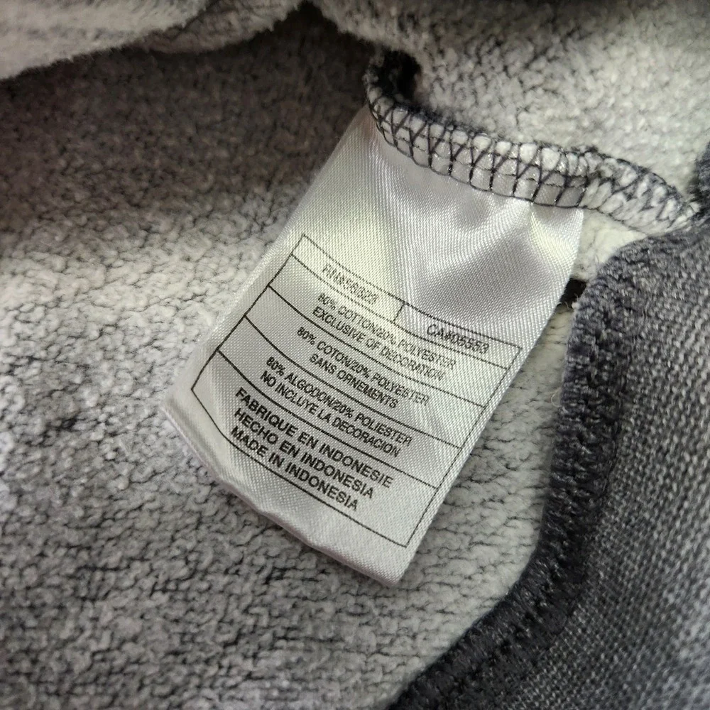 Vintage Nike Hoodie Men Medium Gray Tag Cotton Fleece Y2K Sweatshirt